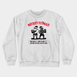 Check Yo Elf - Merry Fitmas Crewneck Sweatshirt